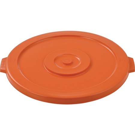 GLOBAL INDUSTRIAL Flat Lid, Orange, Plastic 240463BOR